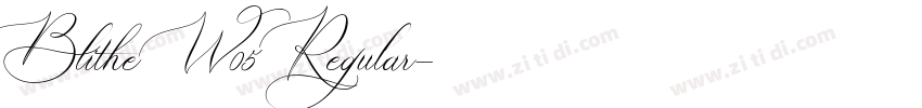 Blithe W05 Regular字体转换